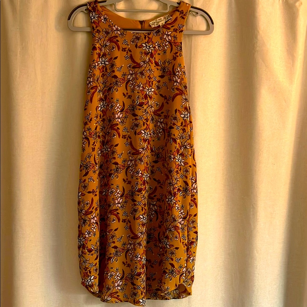 Pink Republic Mustard Floral Dress